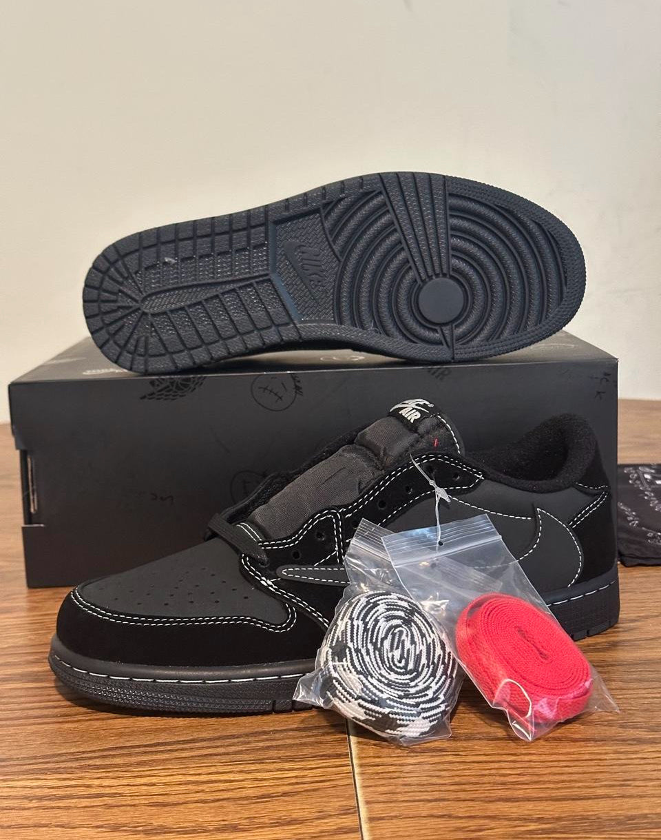 Black Jordan 1s Low Travis Scott’s