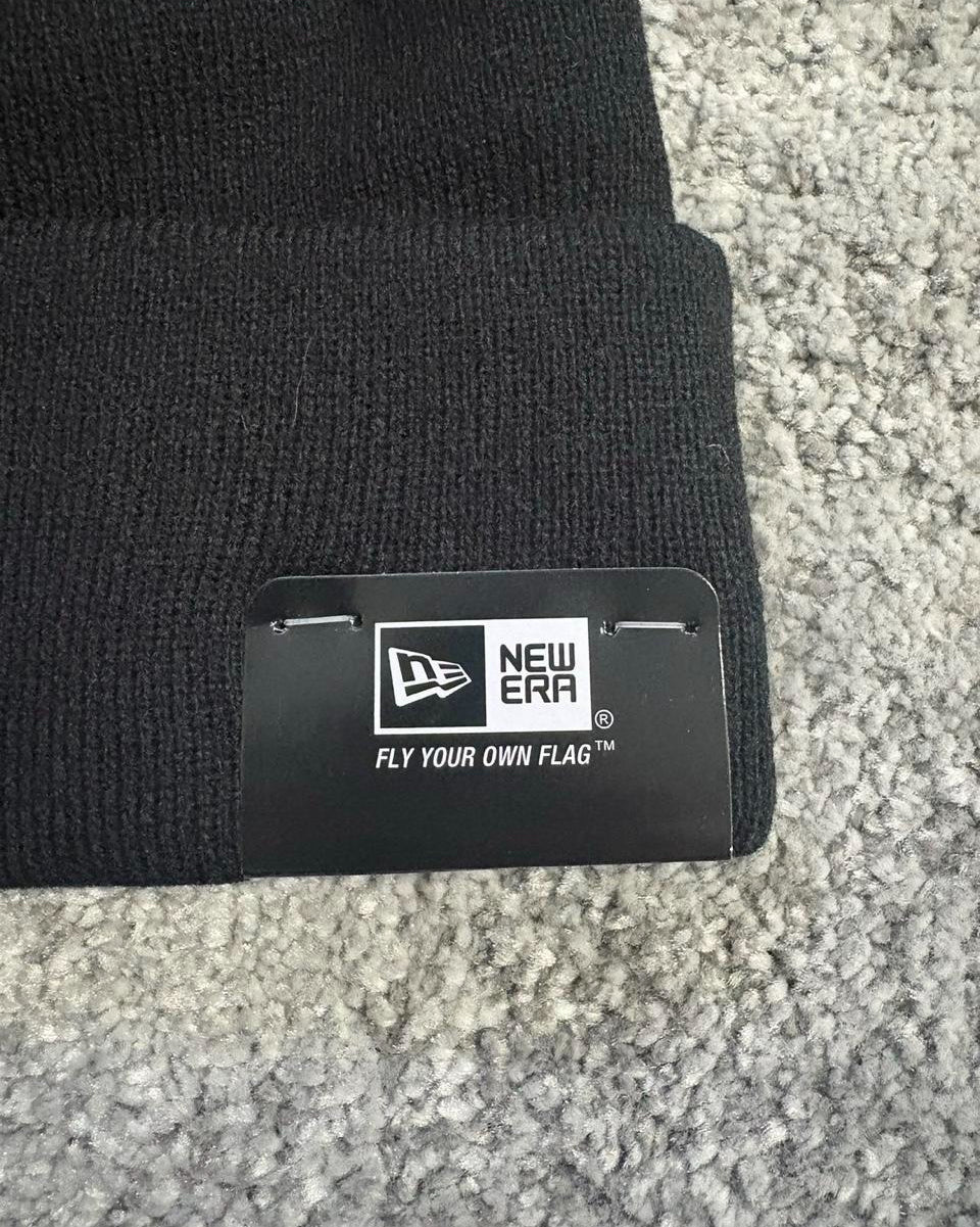 Black Supreme Logo Beanie
